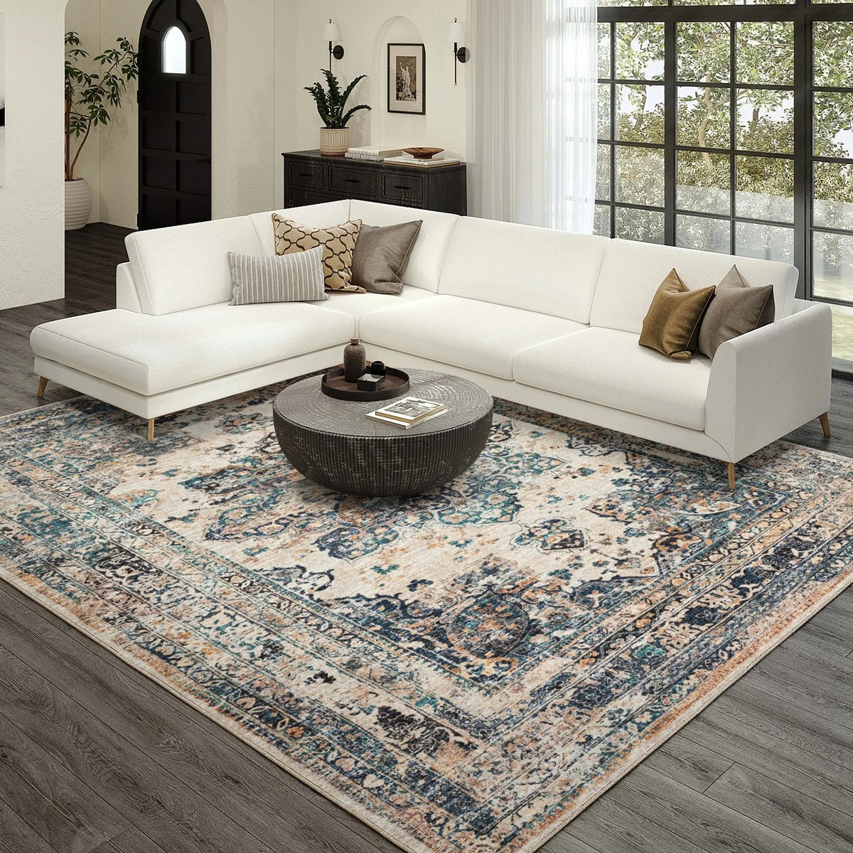 Jericho JC6 Linen Rug - Rug & Home