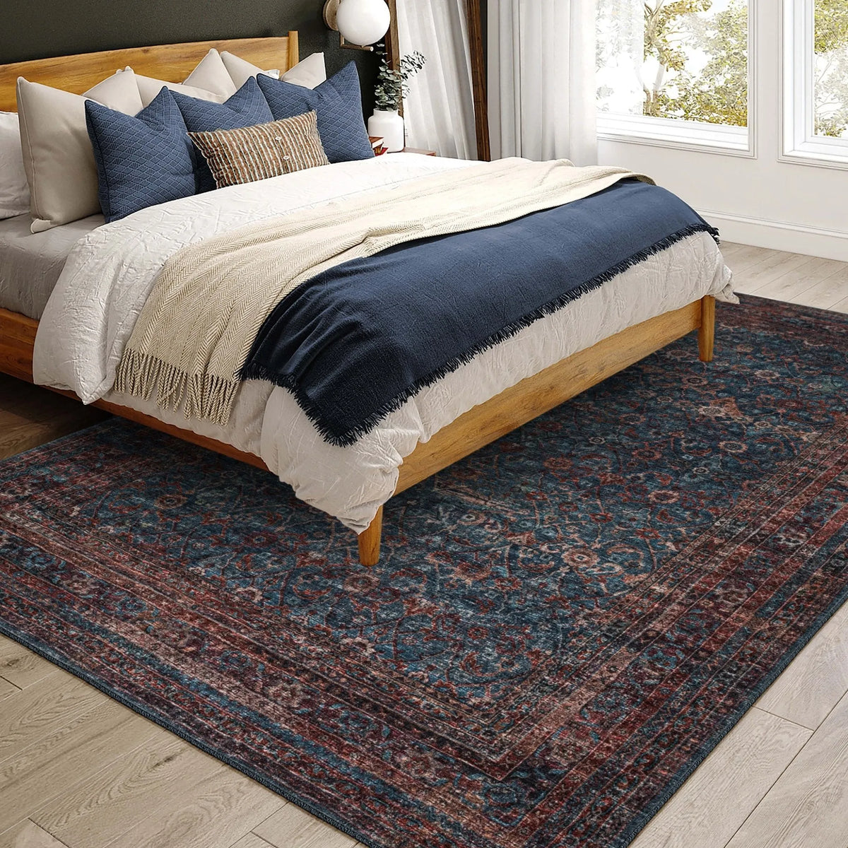 Jericho JC7 Navy Rug - Rug & Home