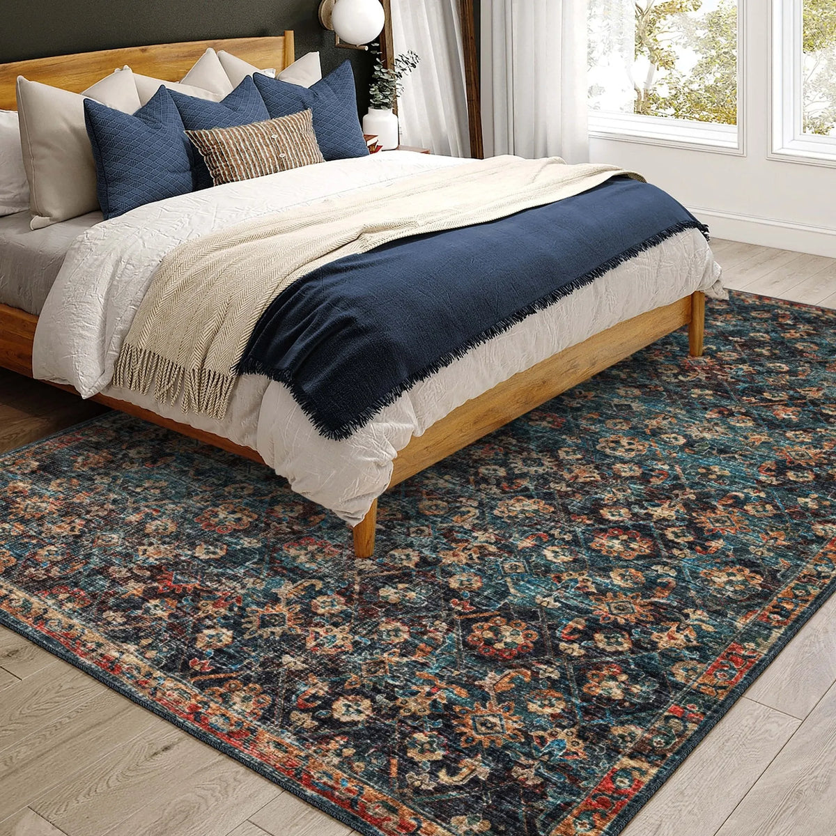 Jericho JC8 Navy Rug - Rug & Home