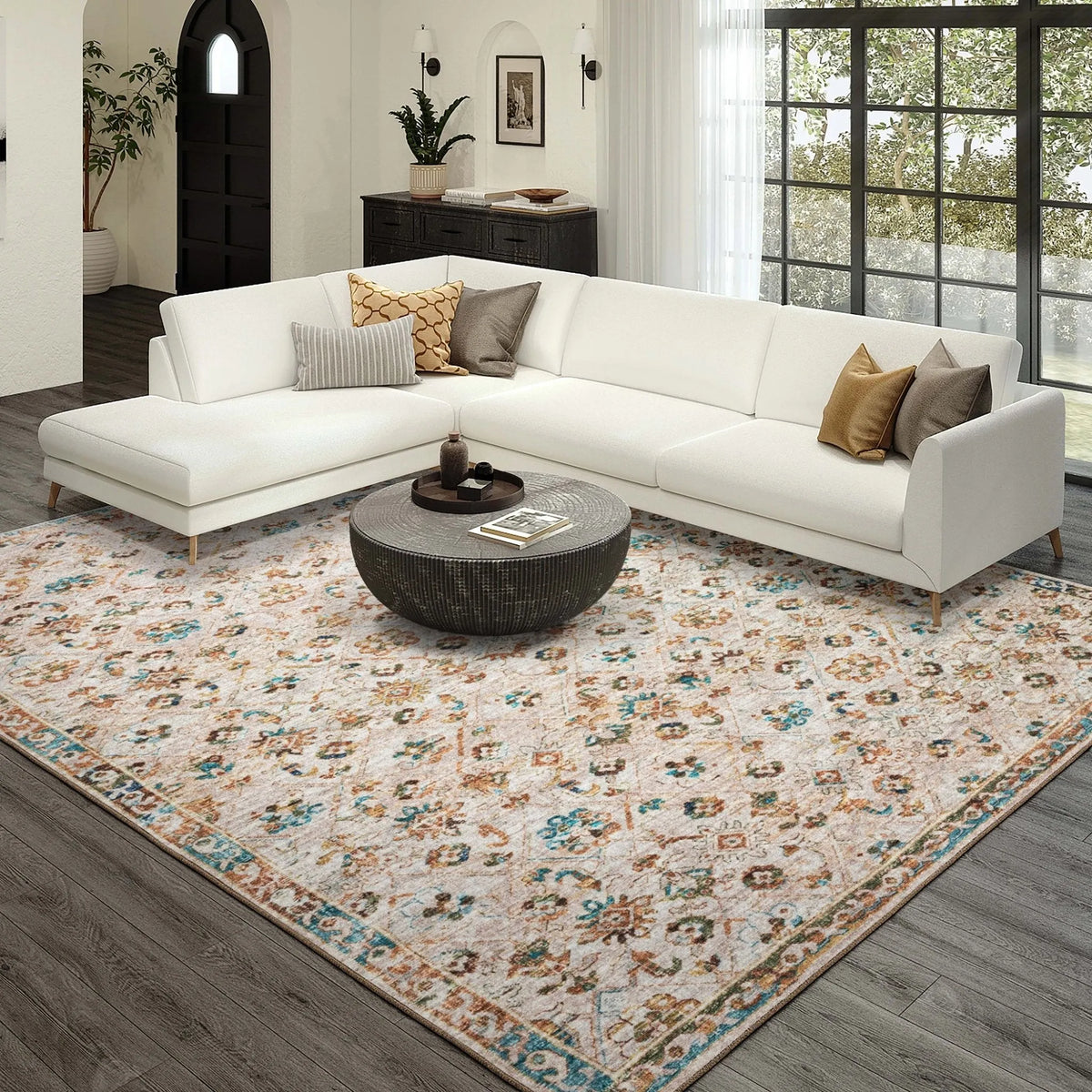 Jericho JC8 Parchment Rug - Rug & Home