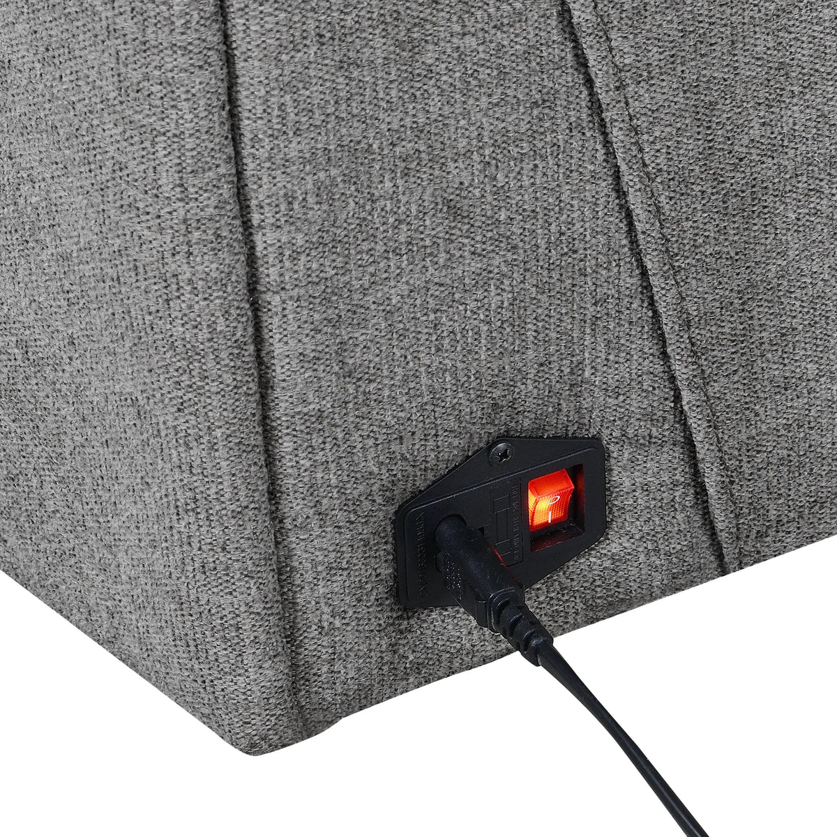 Medford Power 3-Seat Reclining Sectional Charcoal Ash