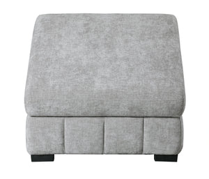 Ritchie Storage Ottoman Pewter