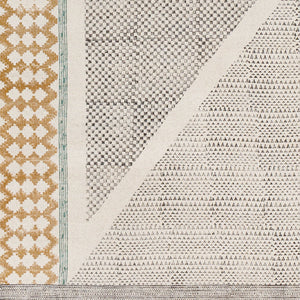 July JUY-2306 Beige / Black Rug
