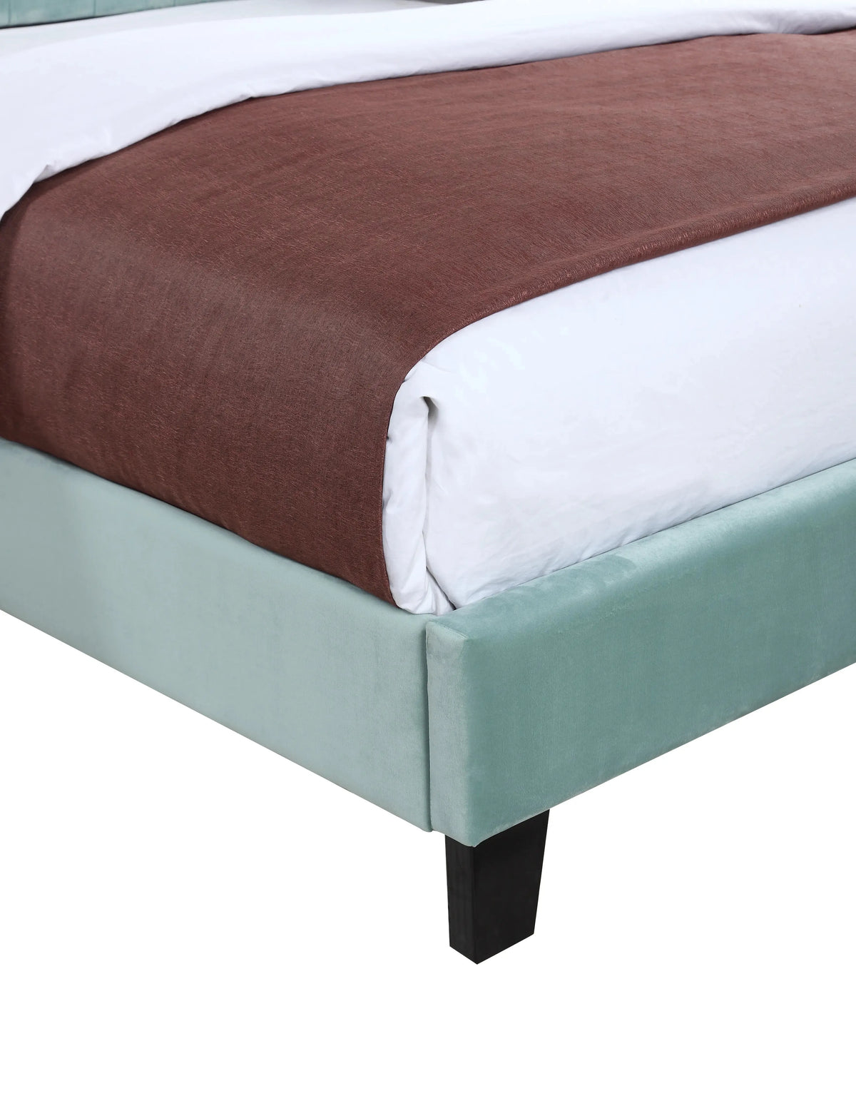 Amelia Upholstered Bed Light Blue