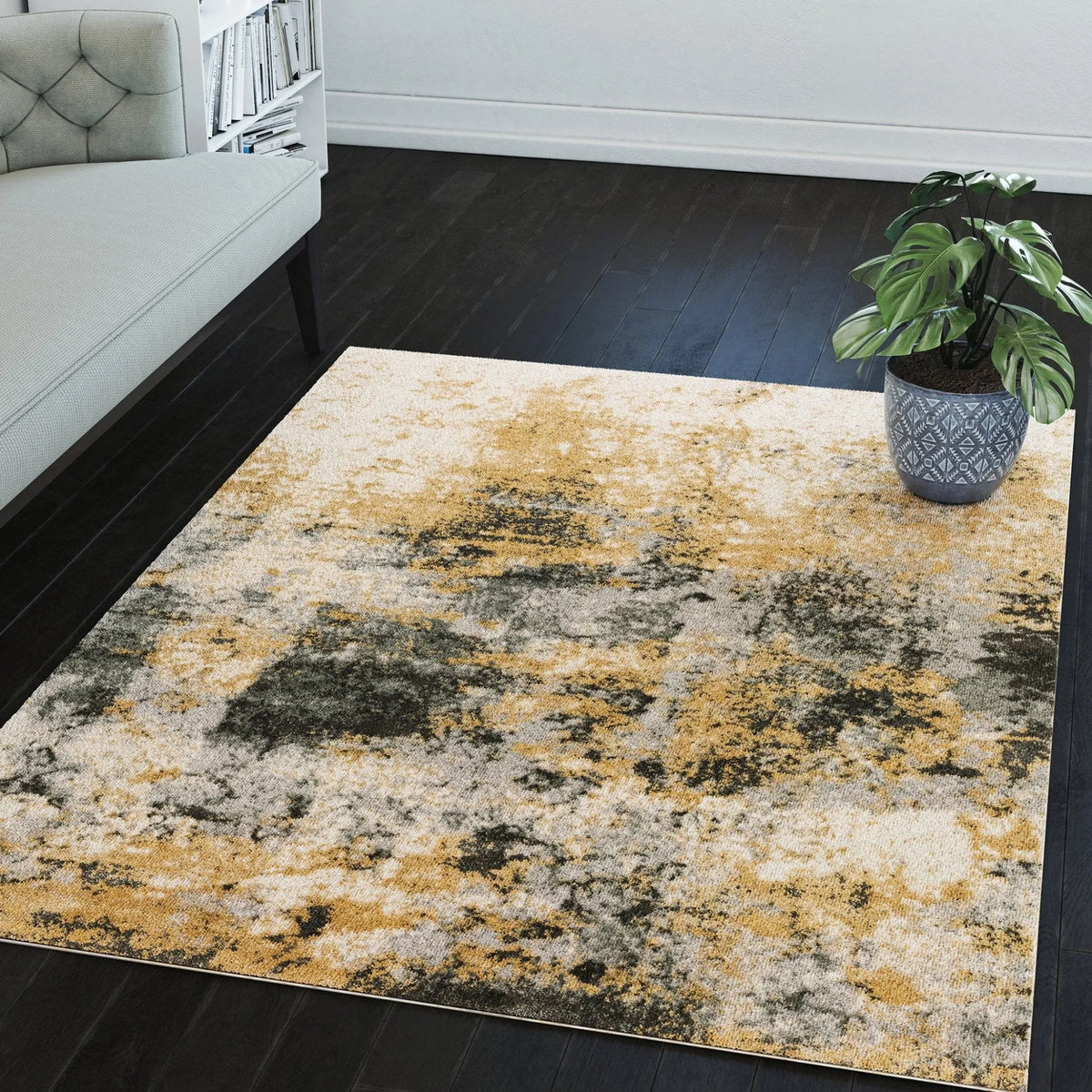 Karma KM19 Silver Rug - Rug & Home