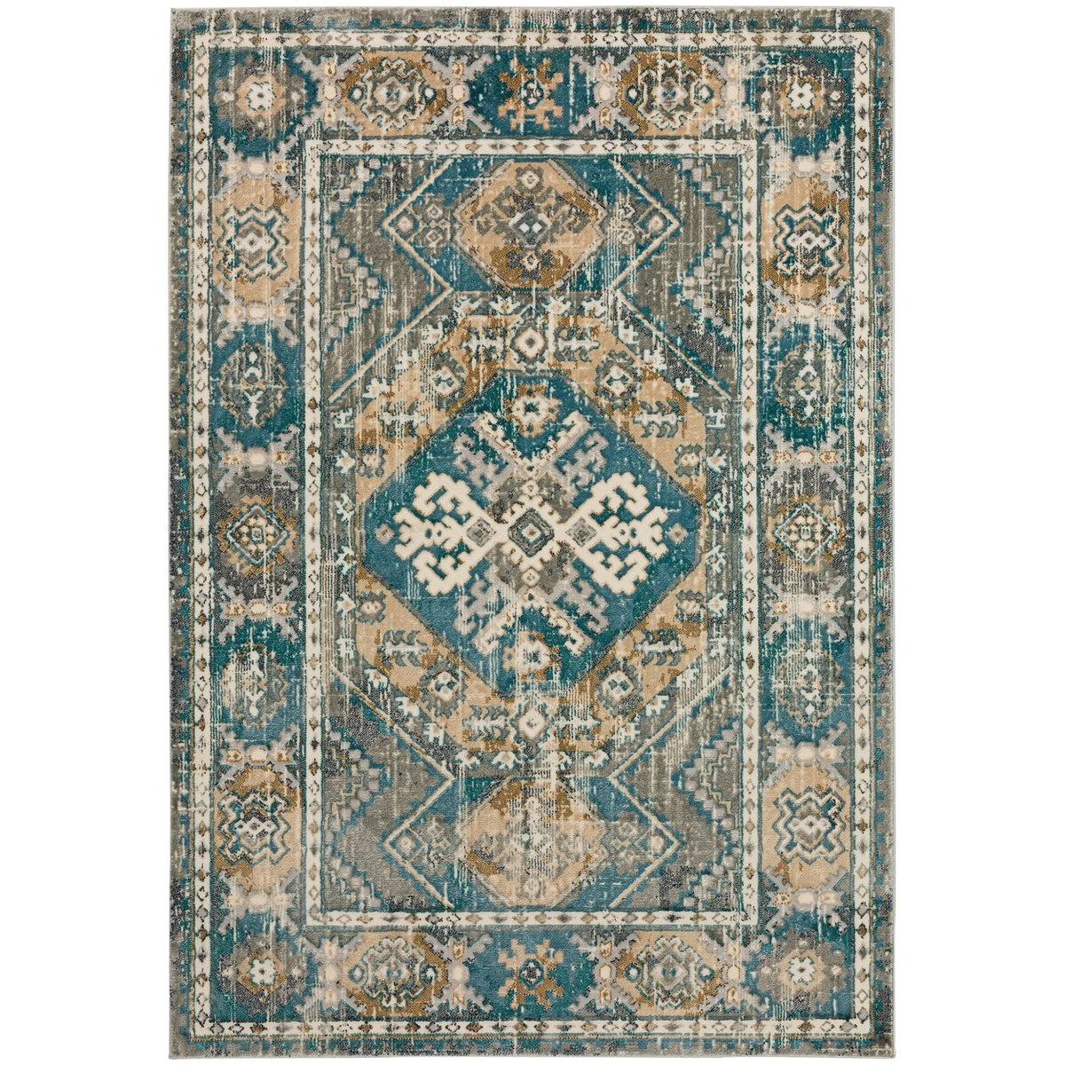 Karma KM22 Charcoal Rug - Rug & Home