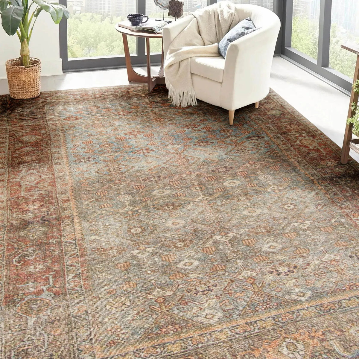 Kars KA1 Mocha Rug - Rug & Home