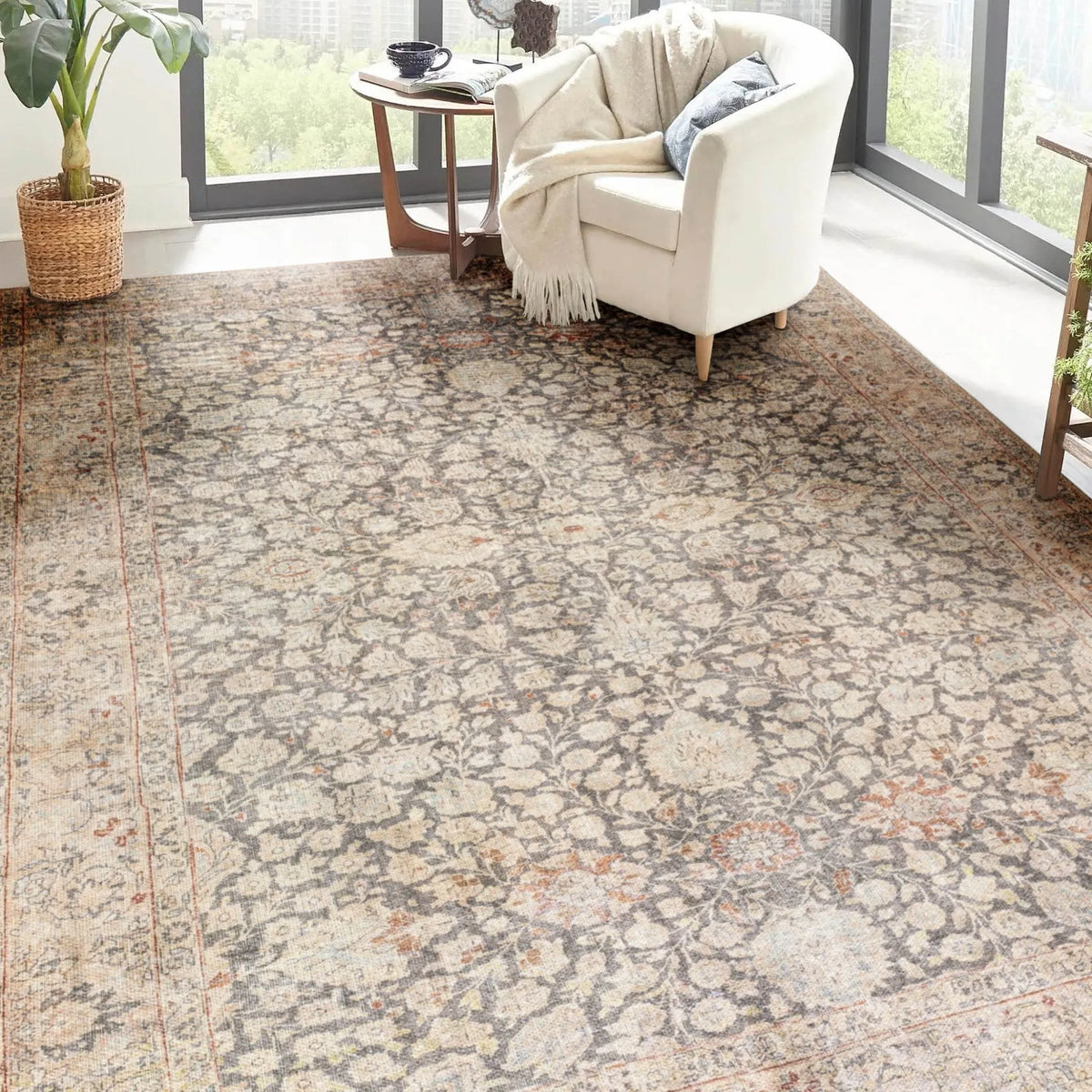 Kars KA7 Khaki Rug - Rug & Home