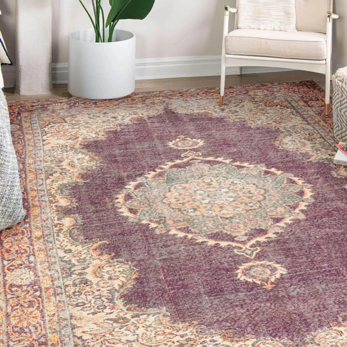 Kars KA9 Eggplant Rug - Rug & Home