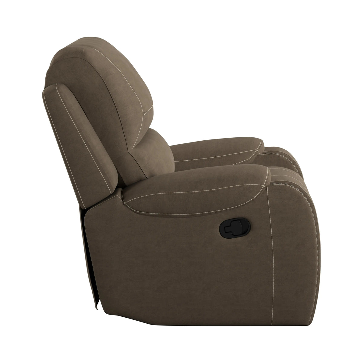 Adrian Swivel Gliding Recliner Walnut Brown