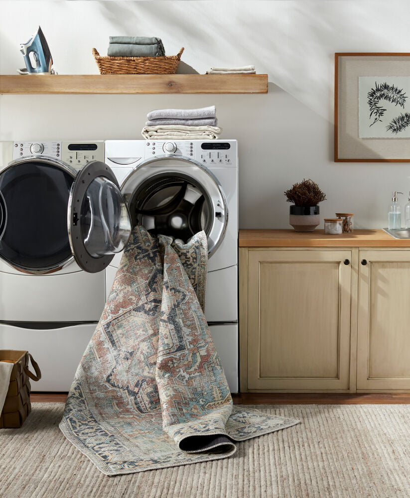 Kemer KMR-2307 Navy / Orange Rug