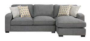 Repose Rsf Chaise Sectional Storm Gray