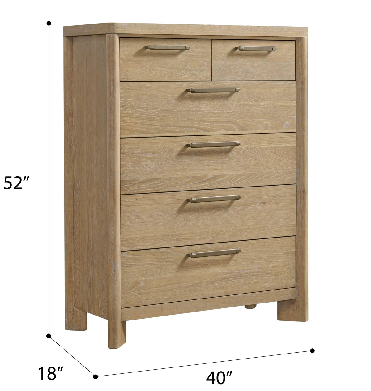 Pacific Grove 6-Drawer Chest Sand Dune