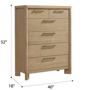Pacific Grove 6-Drawer Chest Sand Dune