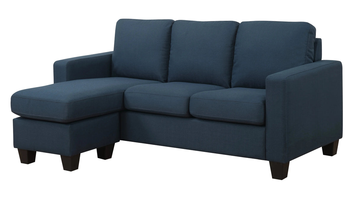 Nix Reconfigurable Chaise Sectional Marine Blue