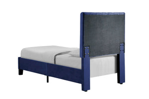 Amelia Upholstered Bed Navy