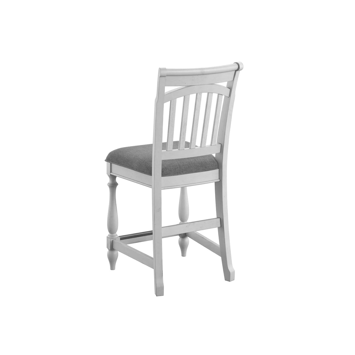 New Haven Slat Back Barstool Oyster Shell