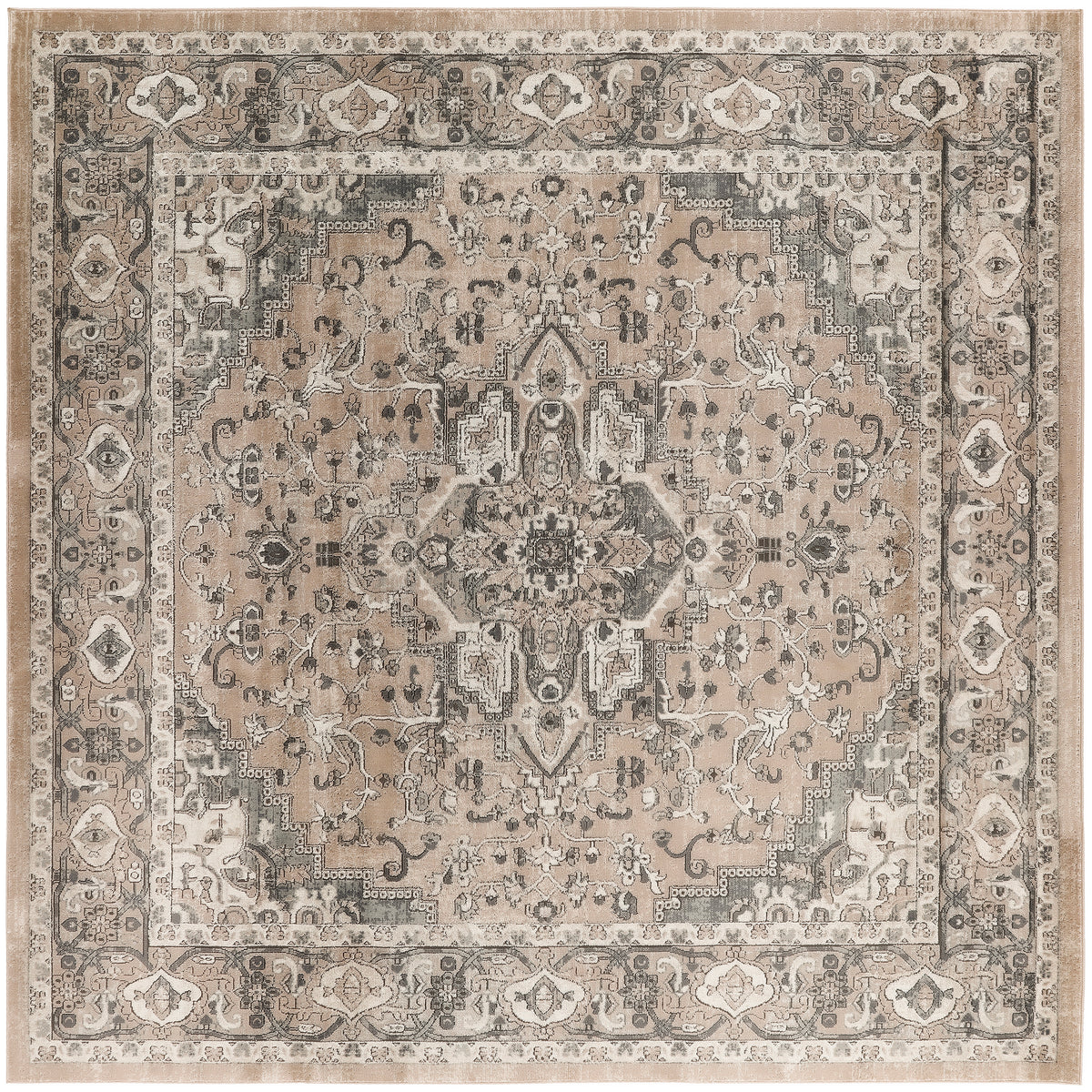 Quarry QUA05 Beige Grey Rug