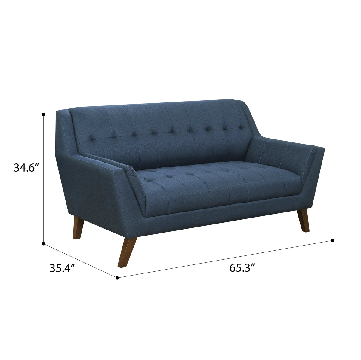 Binetti Loveseat Navy Peacock