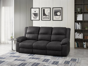 Navaro Reclining Sofa Black Licorice