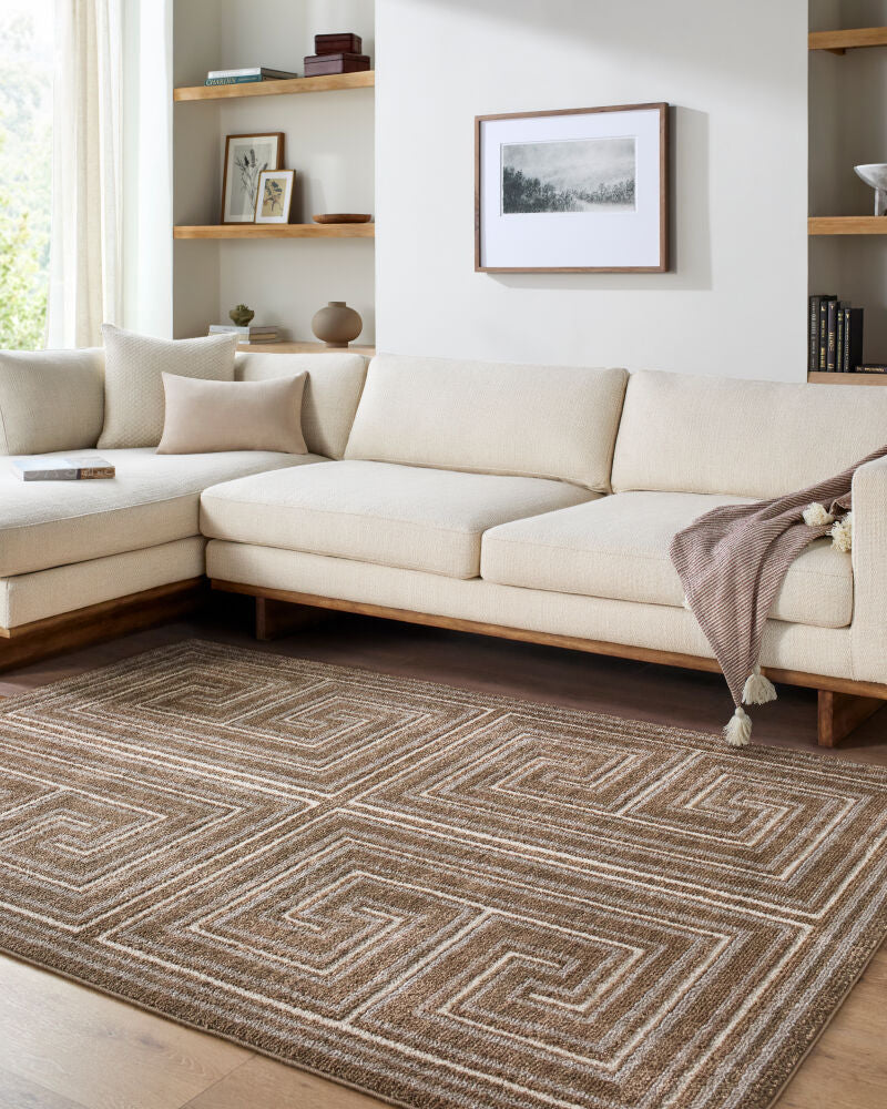 La Luna LUU-2311 Dark Brown / Light Gray Rug