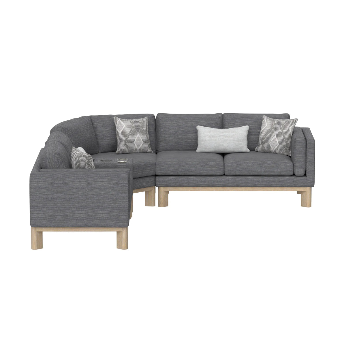 Maeve Console Sectional Thundercloud