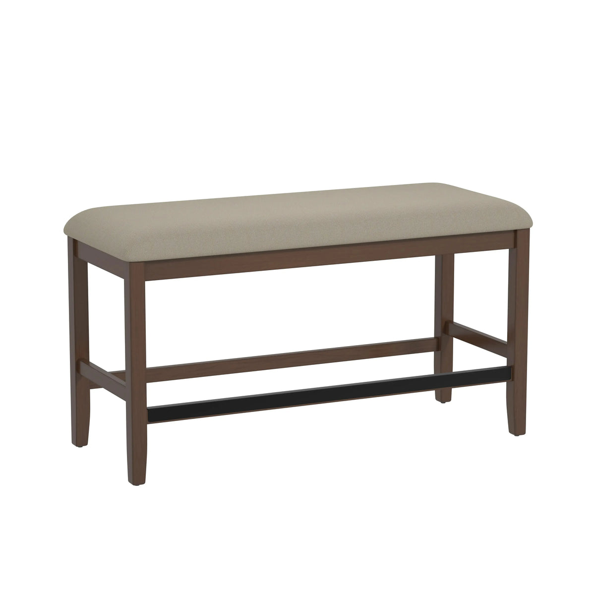 Seneca Gathering Height Bench Walnut Brown