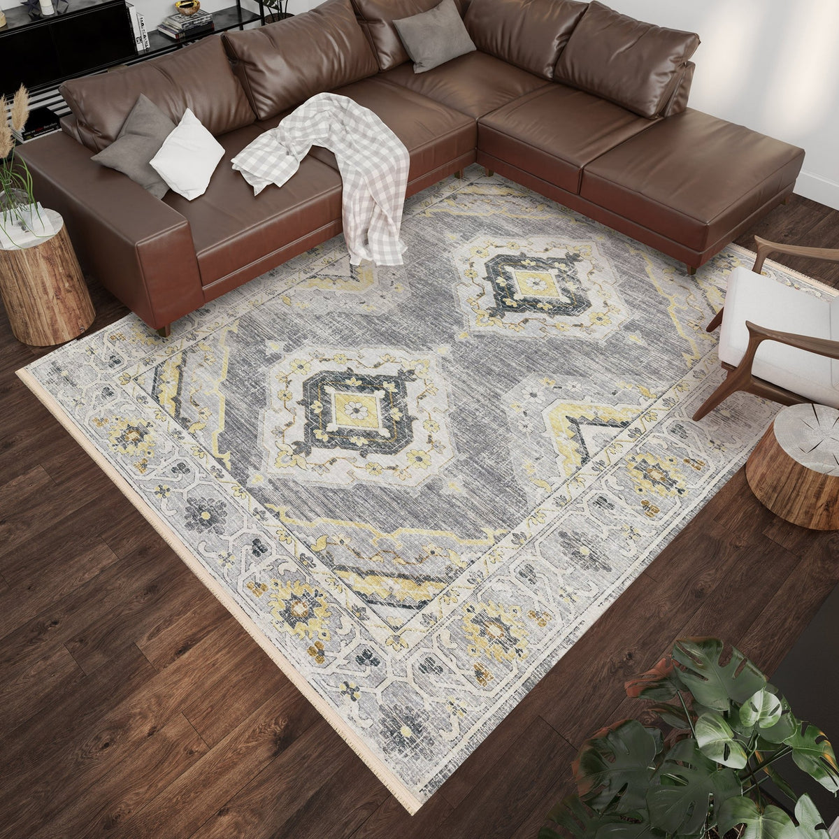 Marbella MB1 Grey Rug - Rug & Home