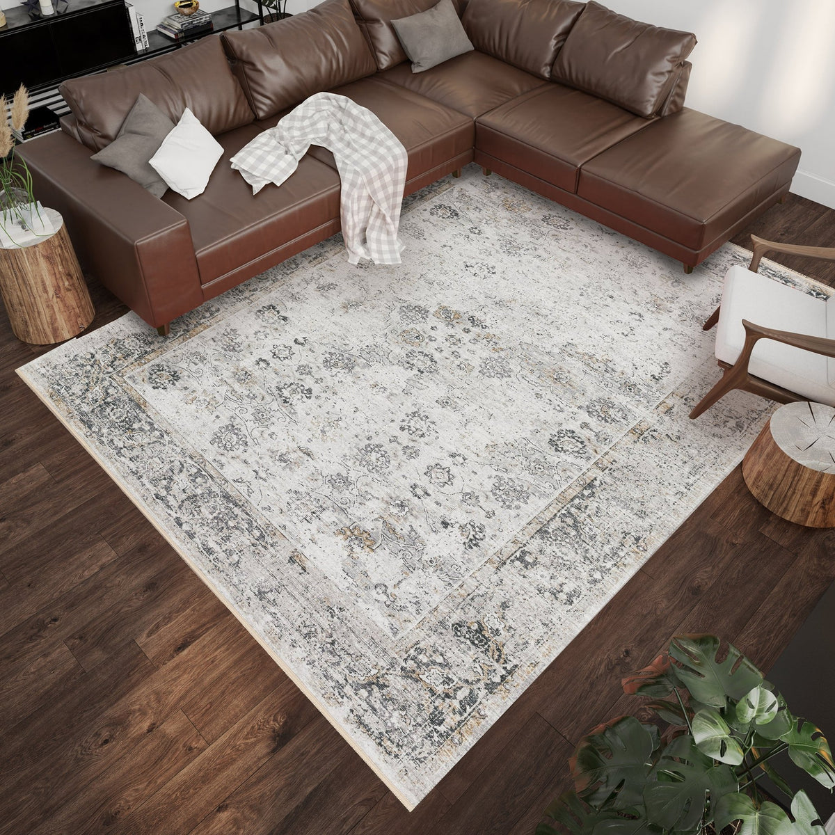 Marbella MB2 Linen Rug - Rug & Home