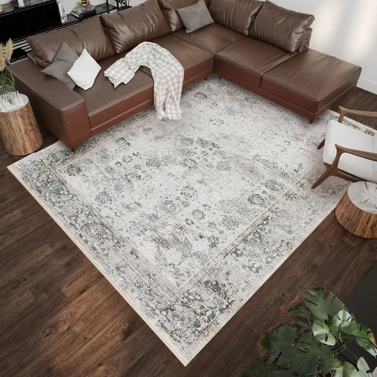 Marbella MB2 Linen Rug - Rug & Home