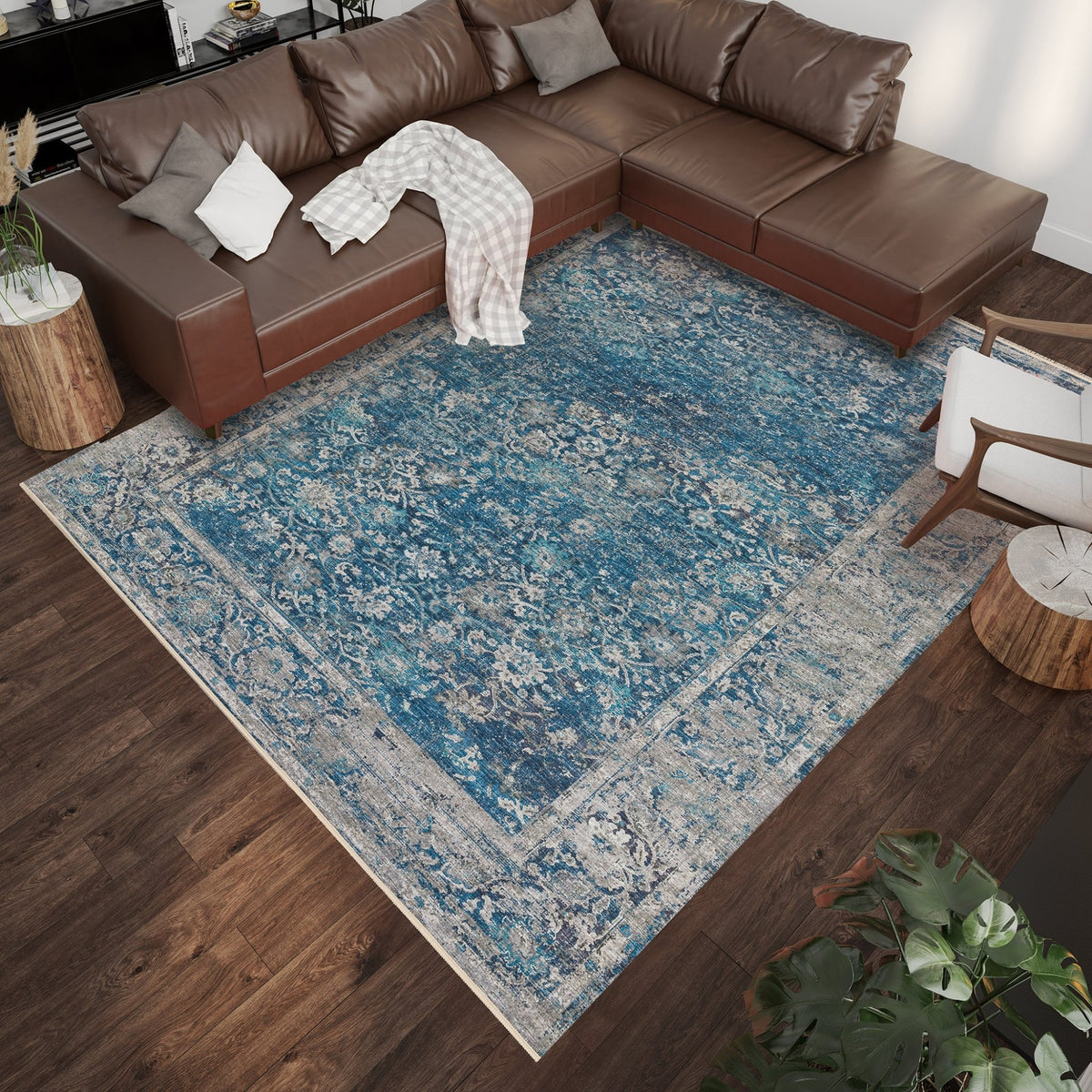 Marbella MB2 Navy Rug - Rug & Home