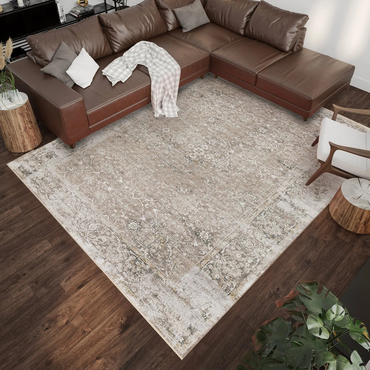 Marbella MB2 Taupe Rug - Rug & Home