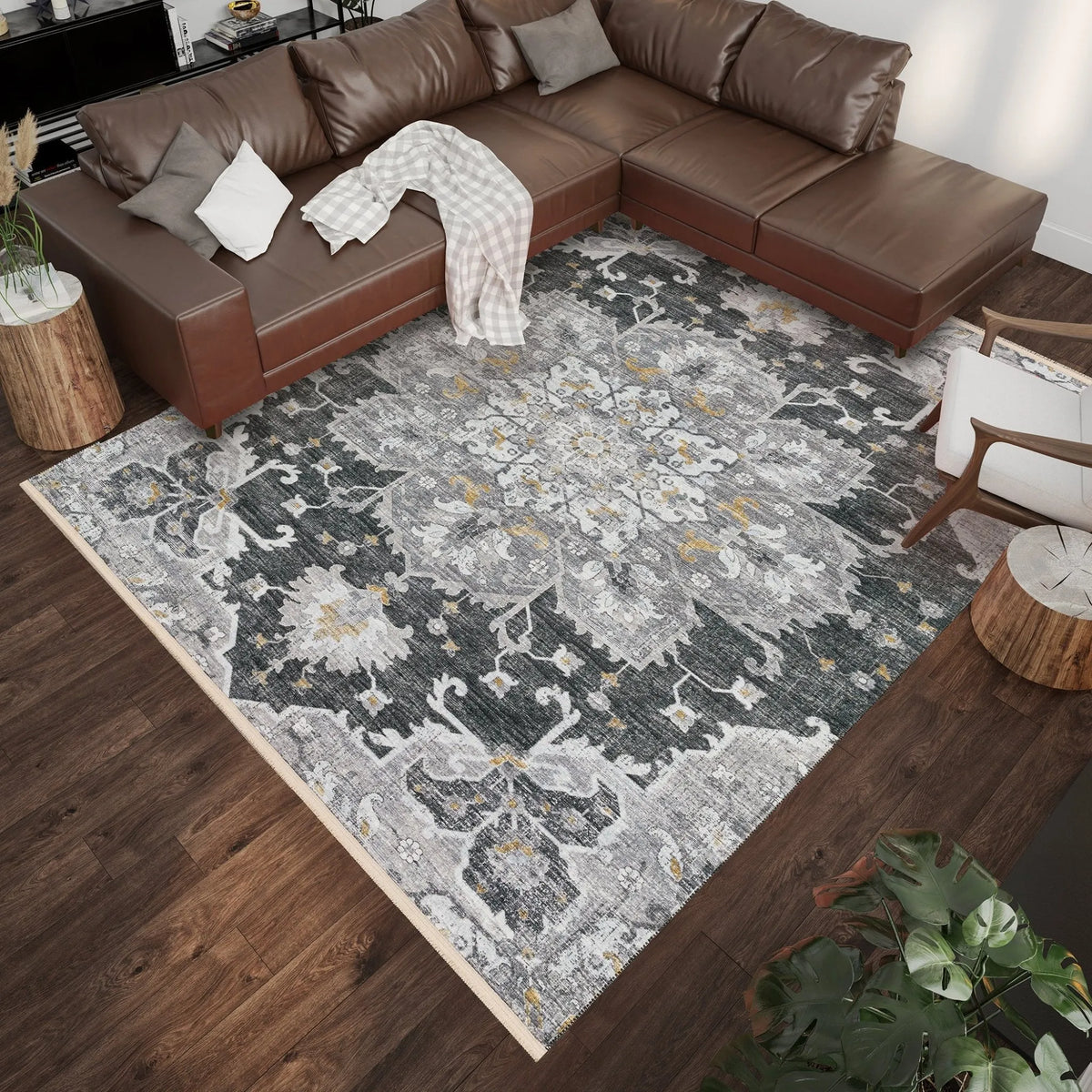 Marbella MB3 Midnight Rug - Rug & Home