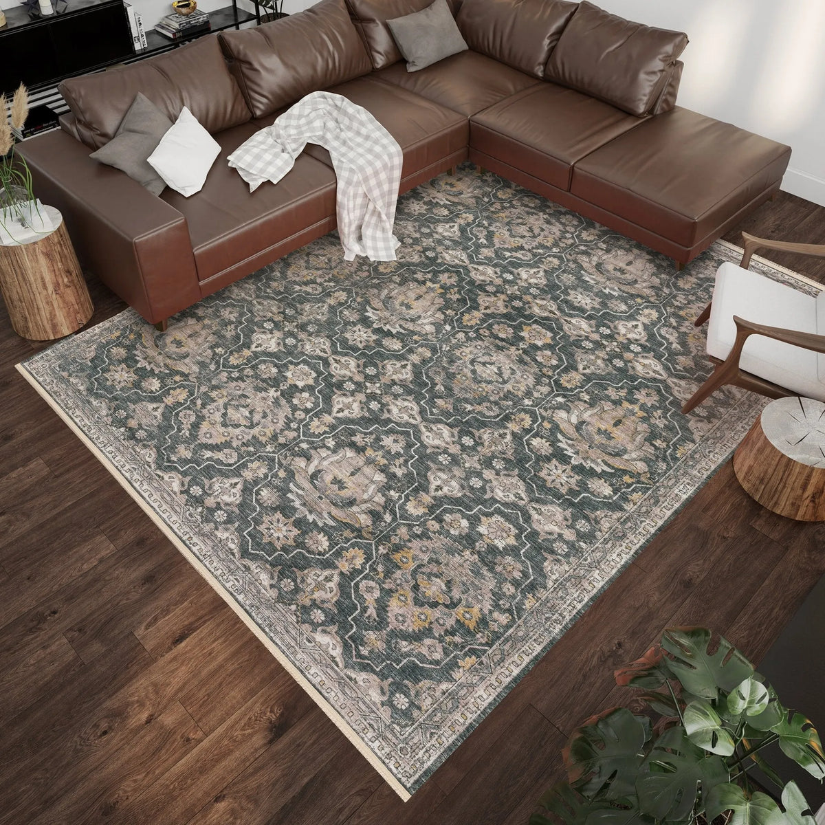 Marbella MB4 Charcoal Rug - Rug & Home