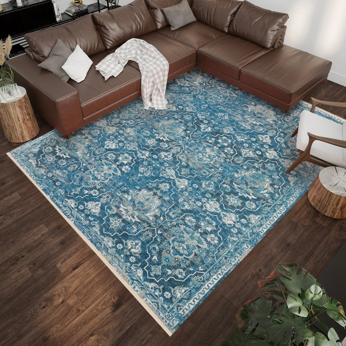 Marbella MB4 Navy Rug - Rug & Home