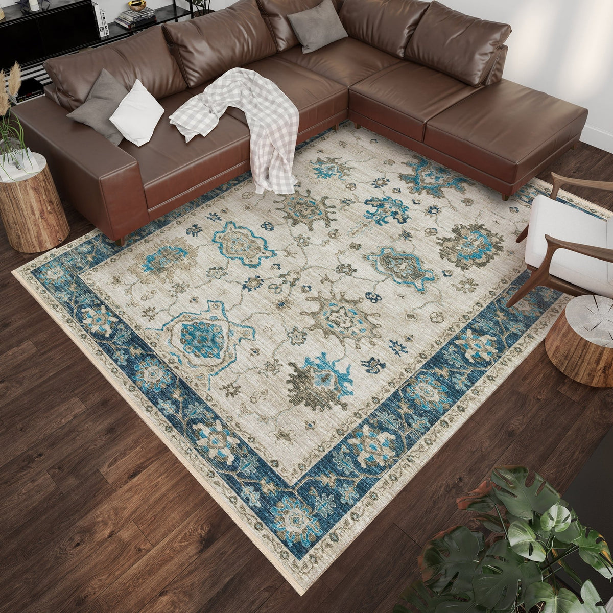 Marbella MB6 Flax Rug - Rug & Home