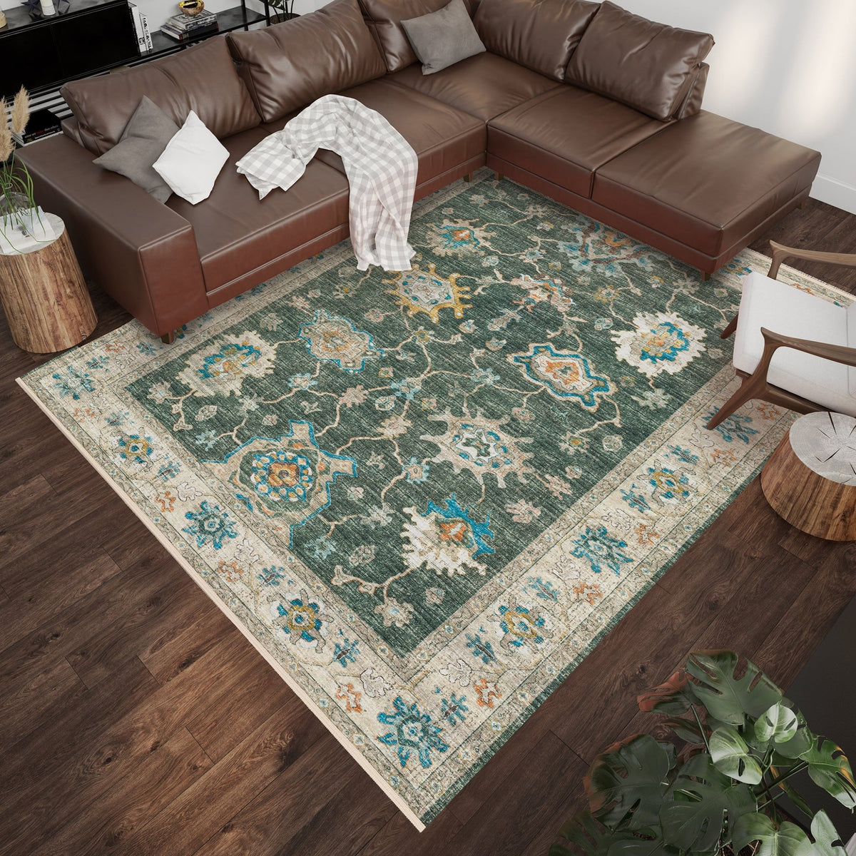 Marbella MB6 Olive Rug - Rug & Home