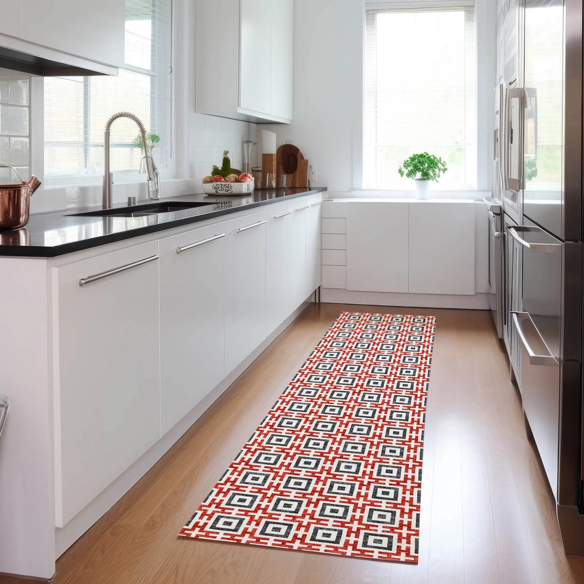 Marlo MO1 Red Rug - Rug & Home