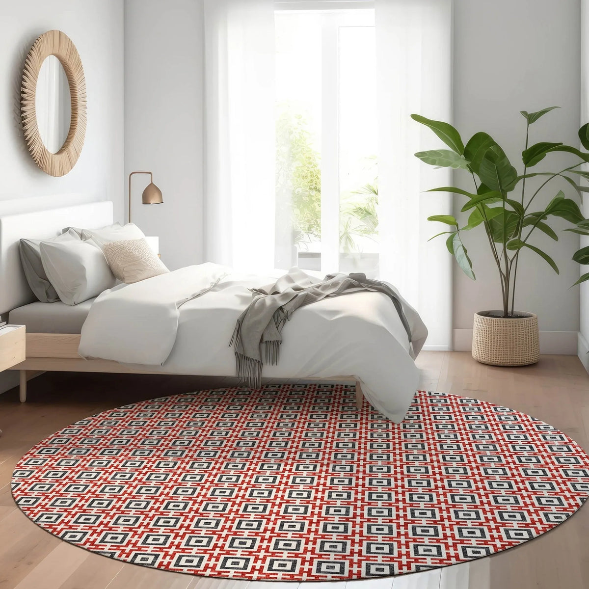 Marlo MO1 Red Rug - Rug & Home