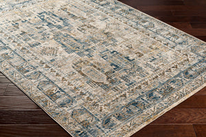 Mirabel MBE-2302 Cream / Dark Blue Rug