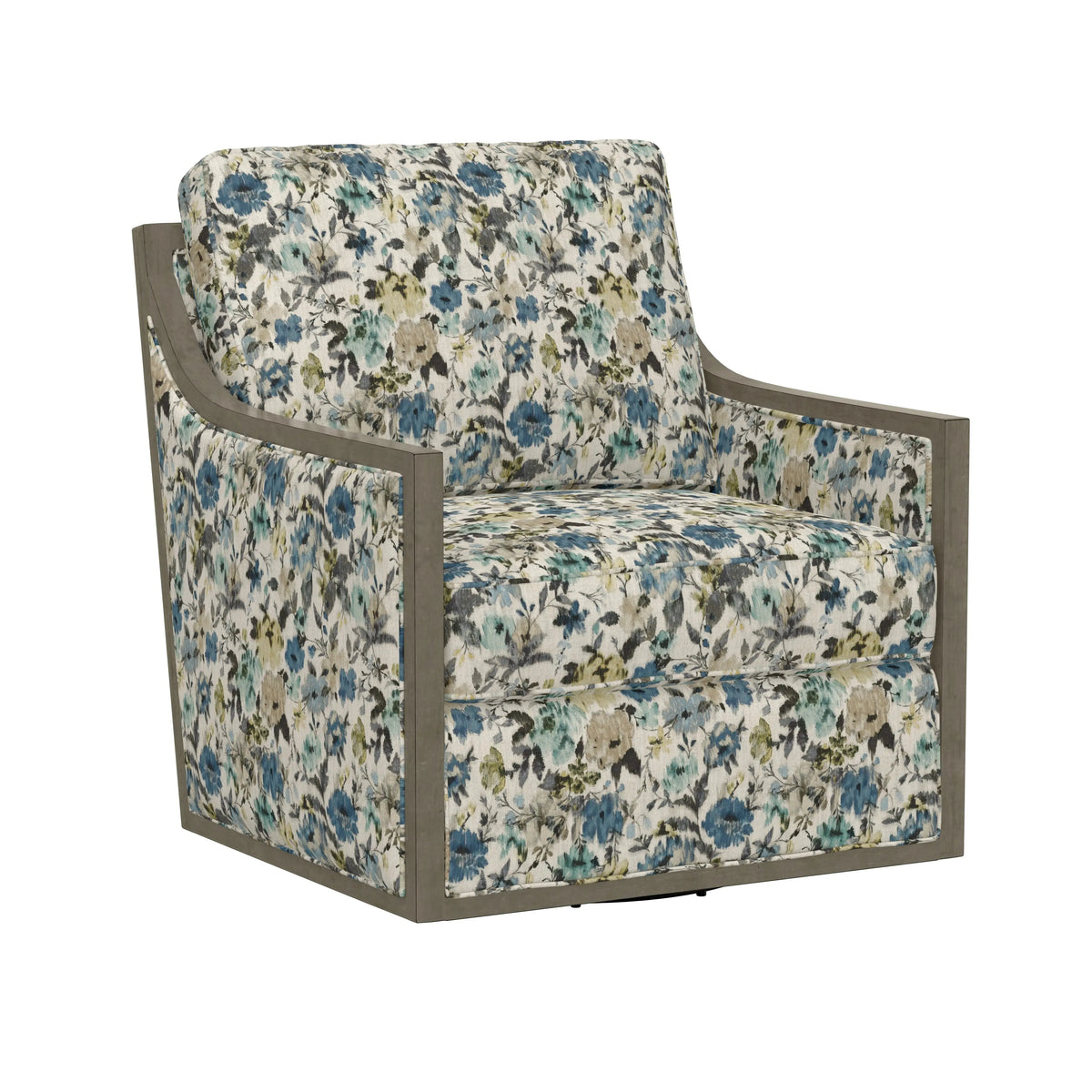Cecily Swivel Chair Blue Meadow