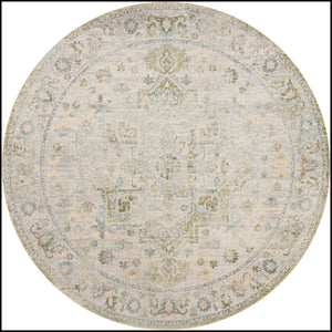 Astra Machine Washable ASW12 Blue Green Rug