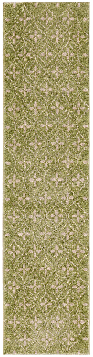 Nourison Essentials NRE04 Green Ivory Rug