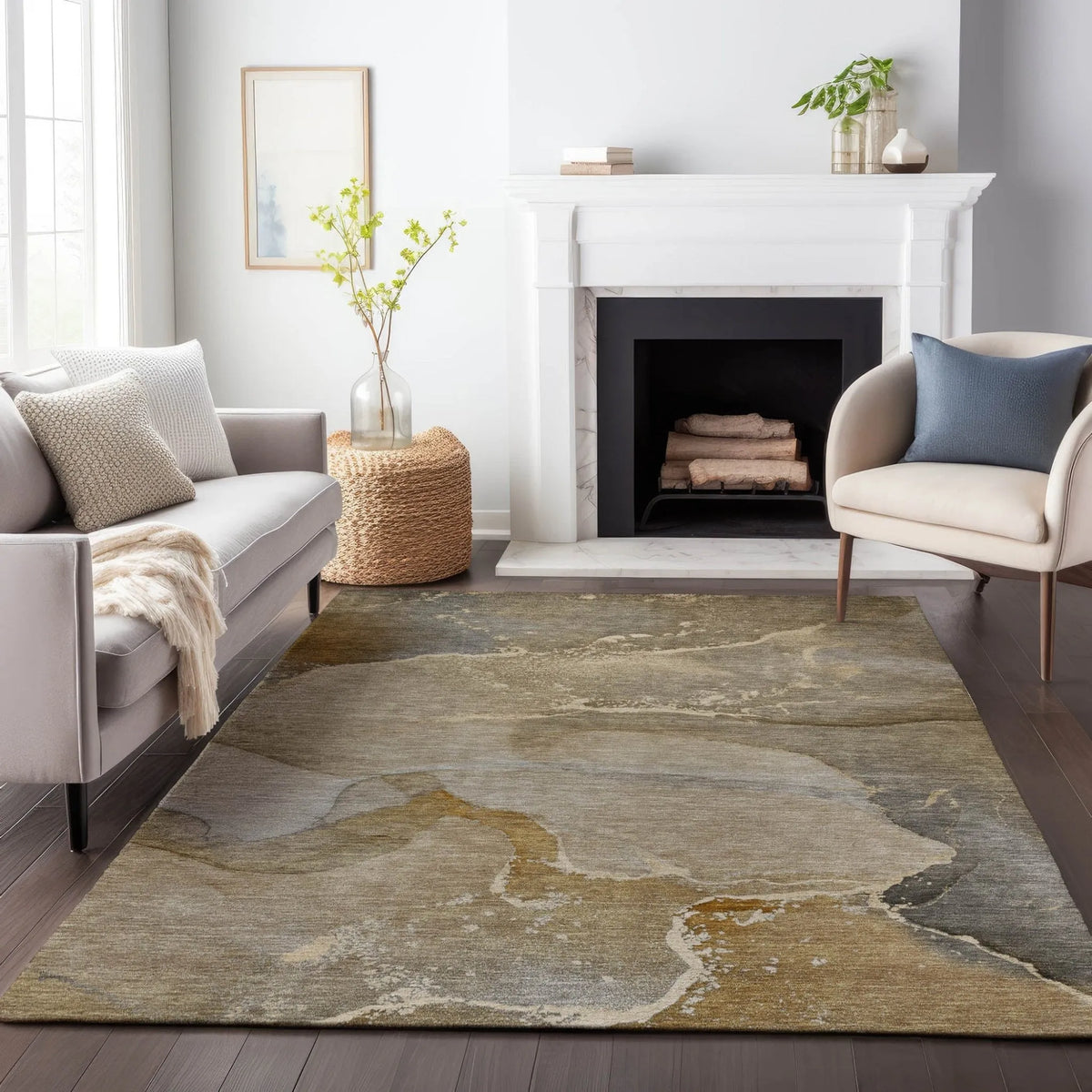 Odyssey OY10 Chocolate Rug - Rug & Home