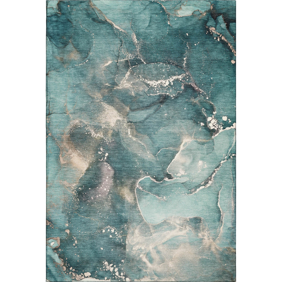 Odyssey OY11 Teal Rug - Rug & Home