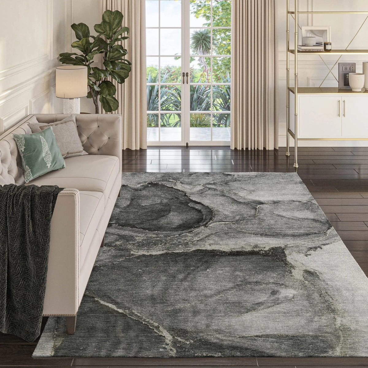 Odyssey OY14 Charcoal Rug - Rug & Home