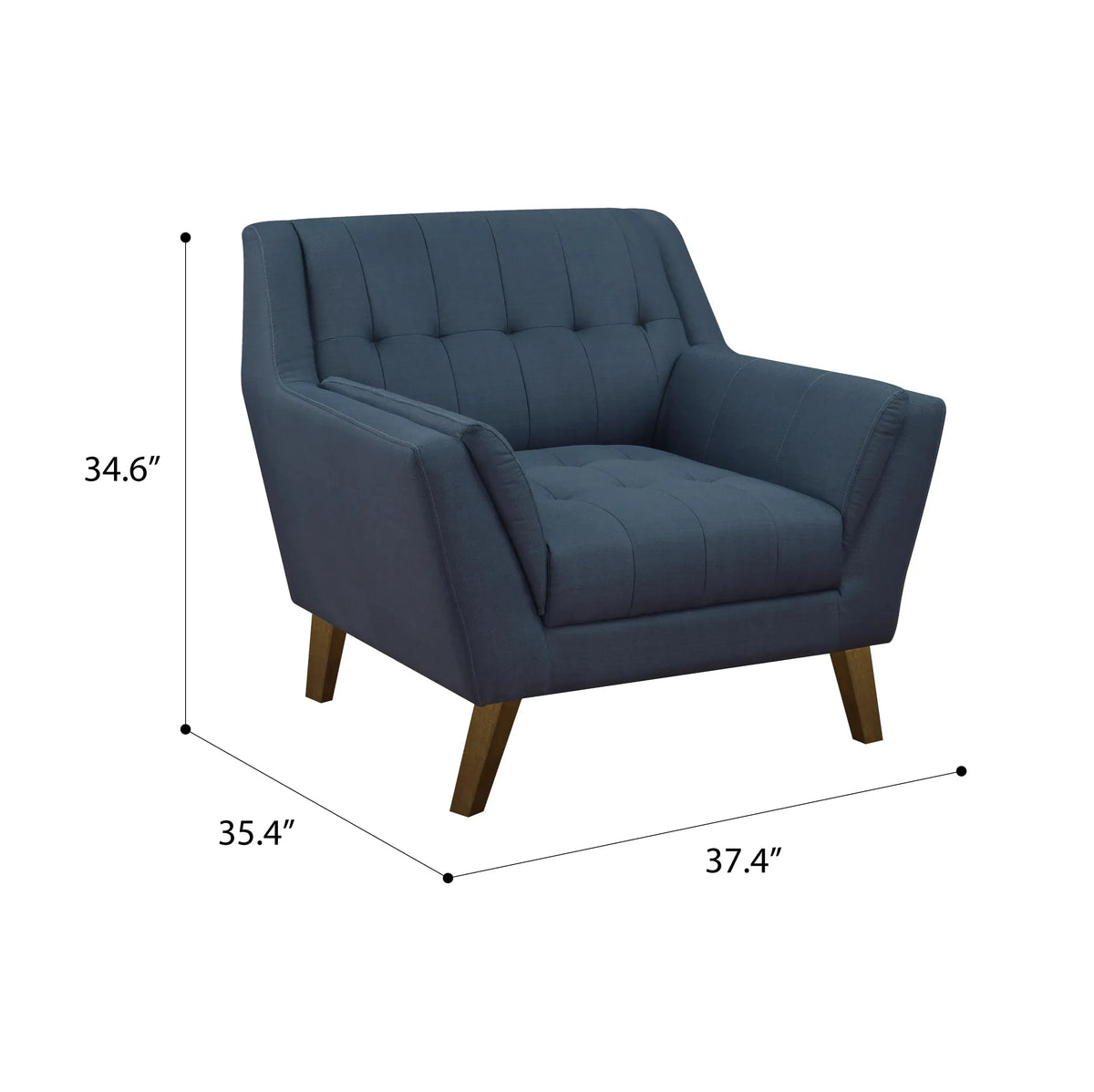 Binetti Accent Chair Navy Peacock