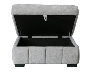 Ritchie Storage Ottoman Pewter