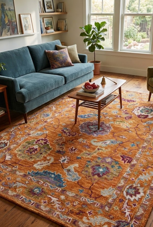 Padma PMA-01 Orange Multi Rug