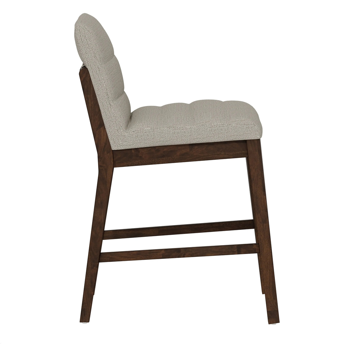 Ronan Upholstered Gathering Stool Rich Brown